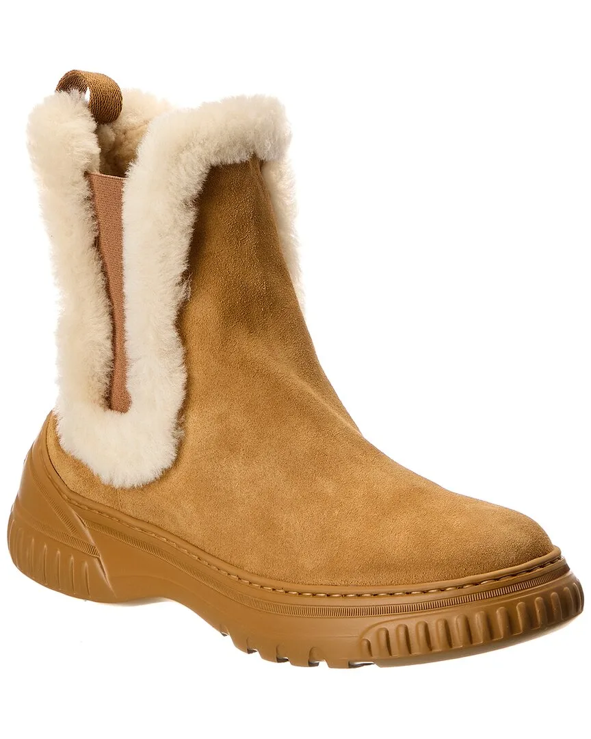 D-Racer Suede & Shearling Boot