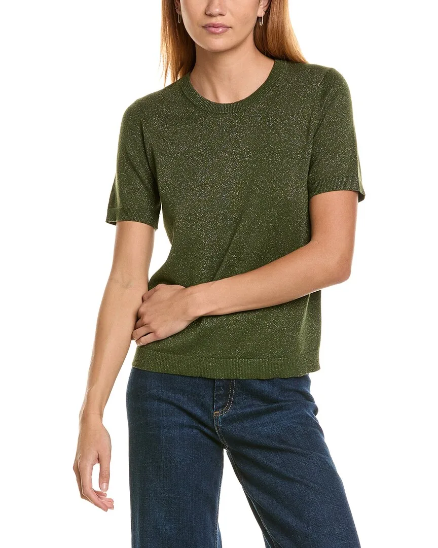 Metallic Crewneck Sweater