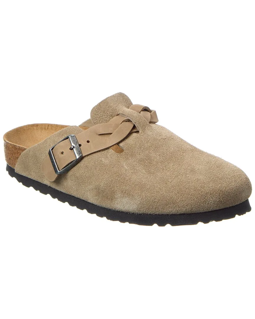 Boston Braided Narrow Suede Clog by Birkenstock