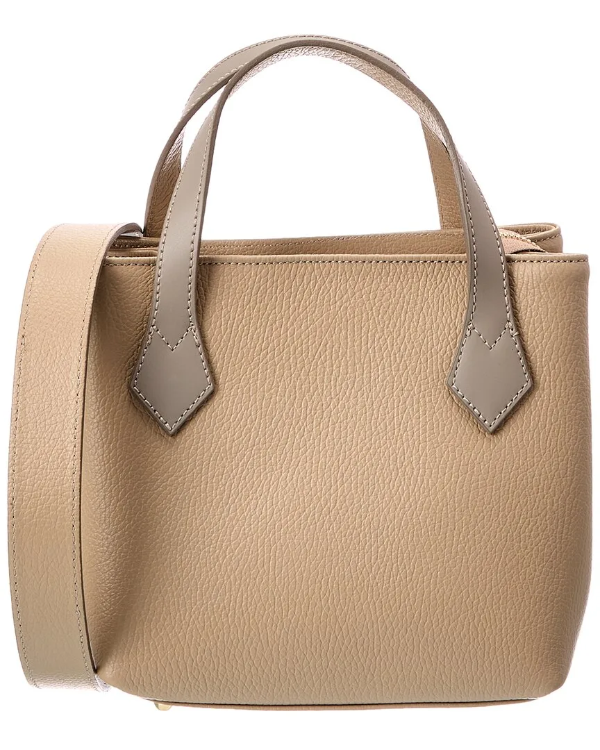 Italian Leather Top Handle Tote