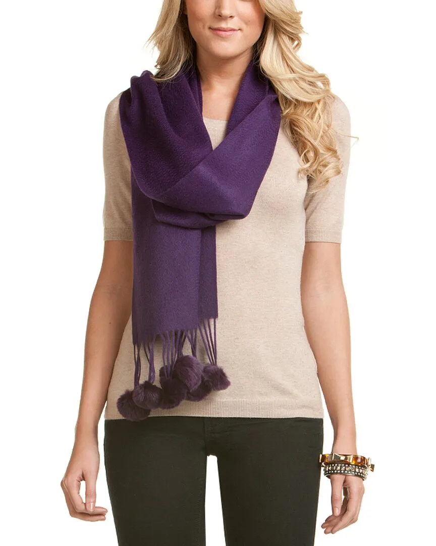 Plum Cashmere Scarf
