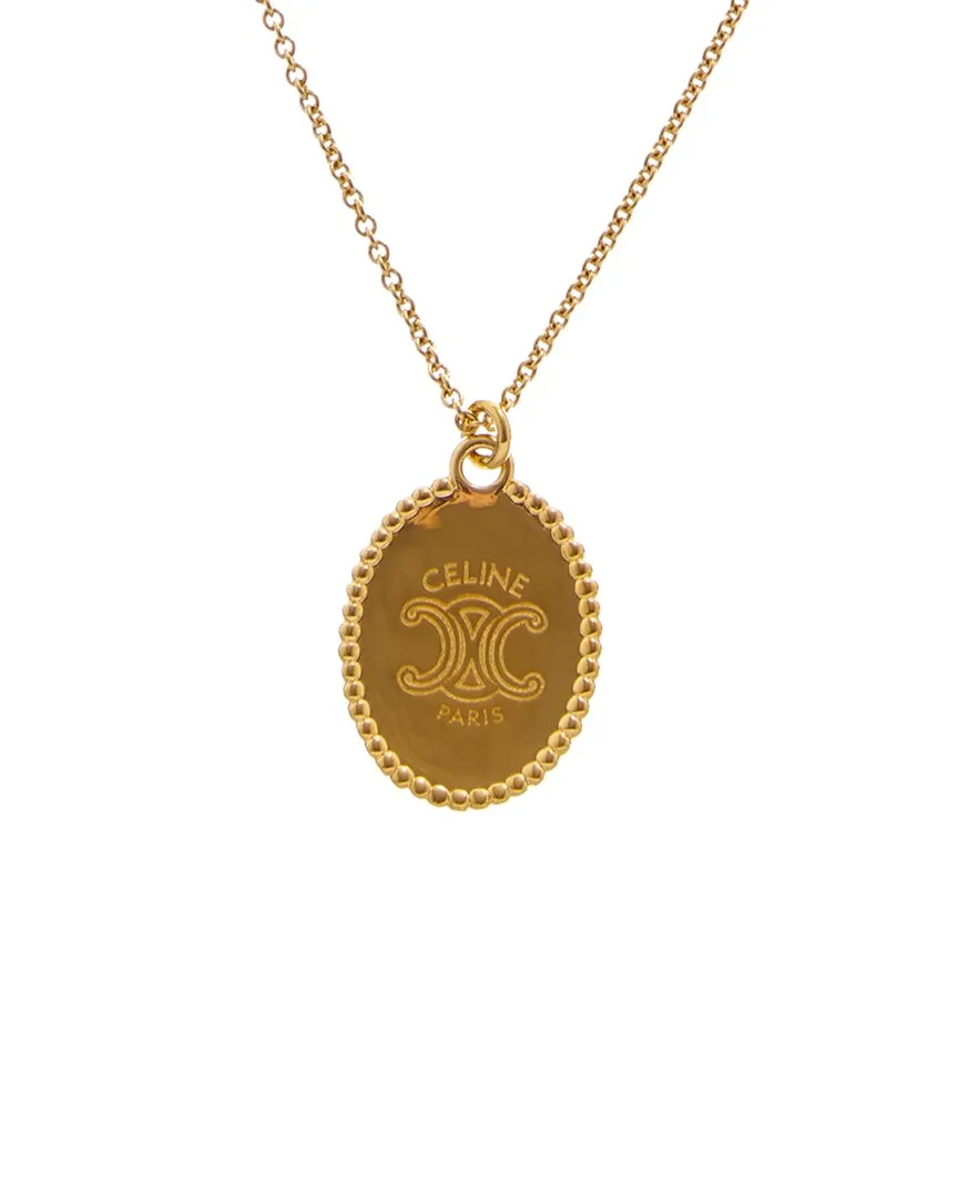 Triomphe Medal Necklace by Celine