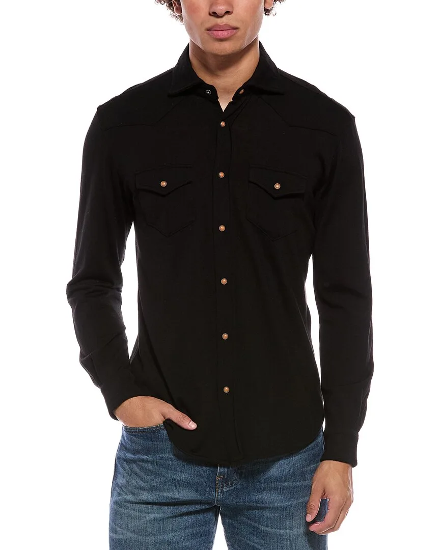 Wool & Cashmere-Blend Texas Shirt