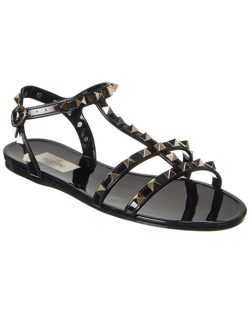 Rockstud Caged Rubber Sandal by Valentino