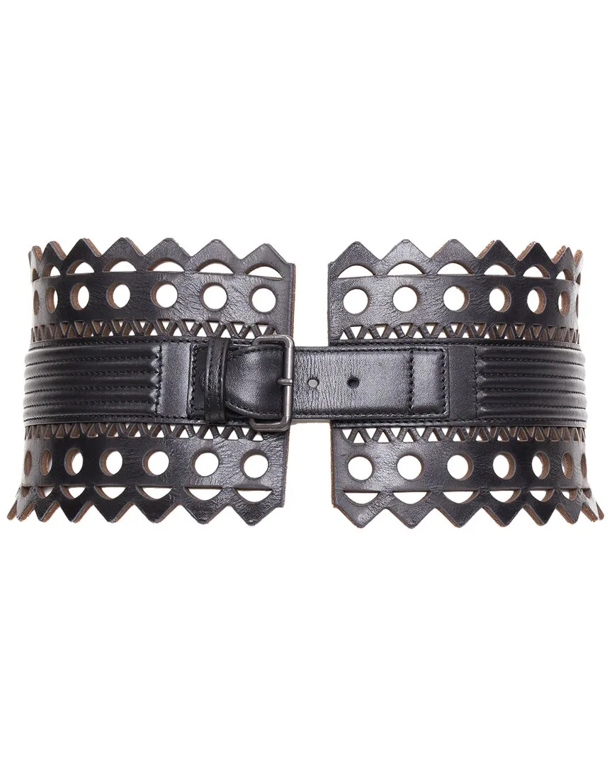 Vienne Leather Corset Belt (authentic Pre-Loved) by Alaia