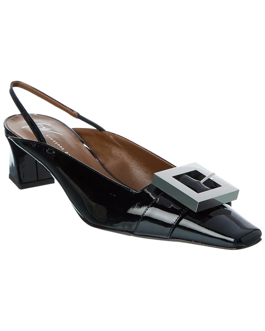 Brenada 45 Patent Slingback Pump by Giuseppe Zanotti