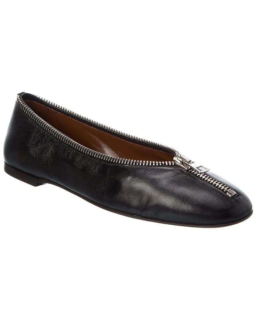 Amanda Leather Flat by Giuseppe Zanotti