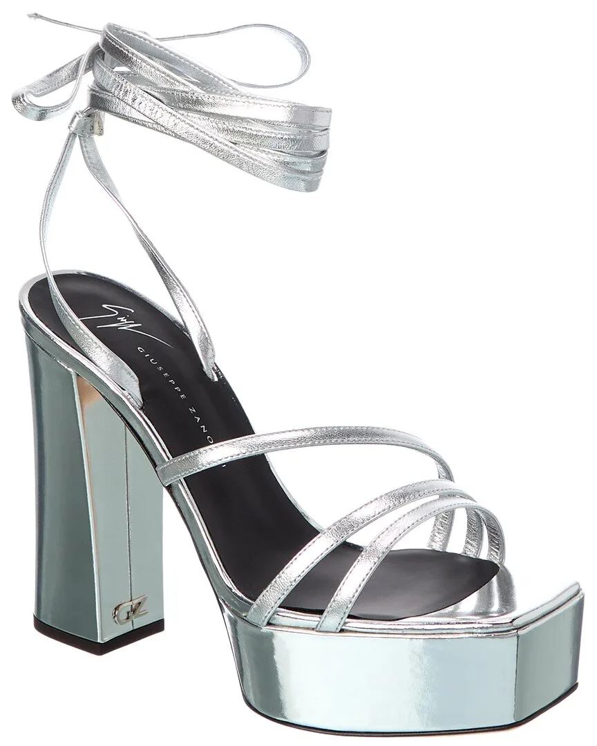 Blasvegas Leather Platform Sandal by Giuseppe Zanotti