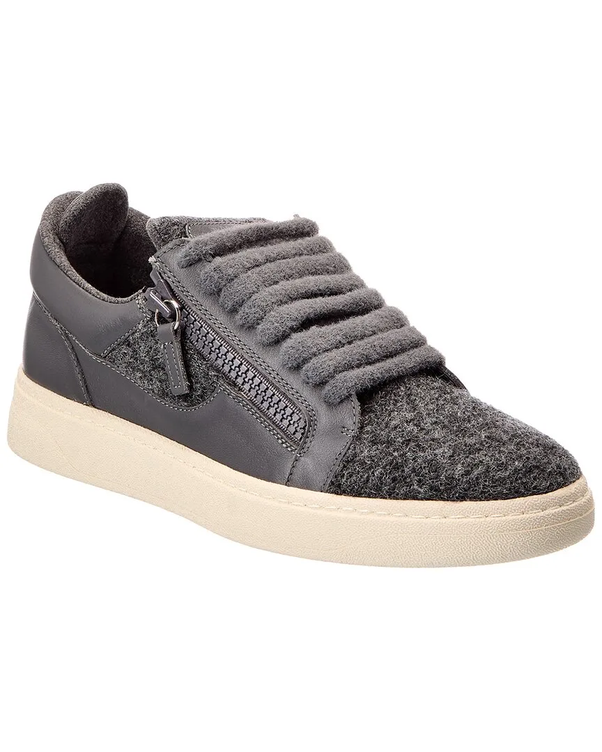 Gz/94 Wool & Leather Sneaker by Giuseppe Zanotti