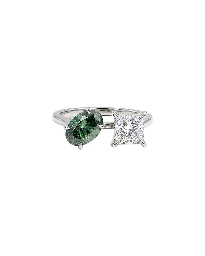 14K 1.69 ct. tw. Lab-Grown Diamond 2 Stone Ring by Elan Jewels