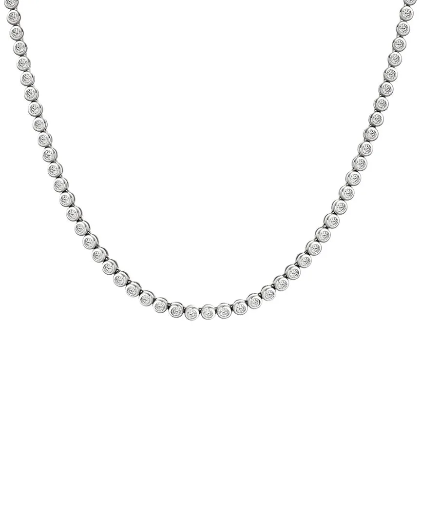 14K 10.37 ct. tw. Lab-Grown Diamond Tennis Necklace by Elan Jewels