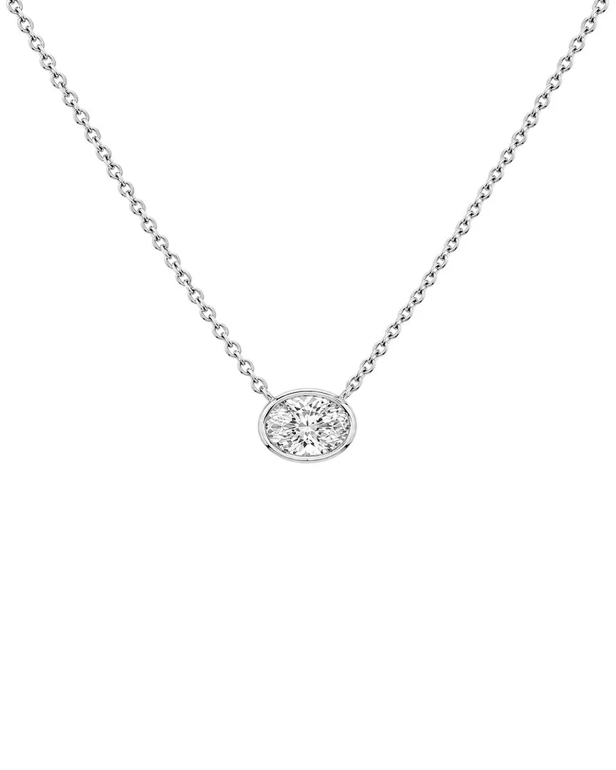 14K 1.11 ct. tw. Lab-Grown Diamond Solitaire Pendant