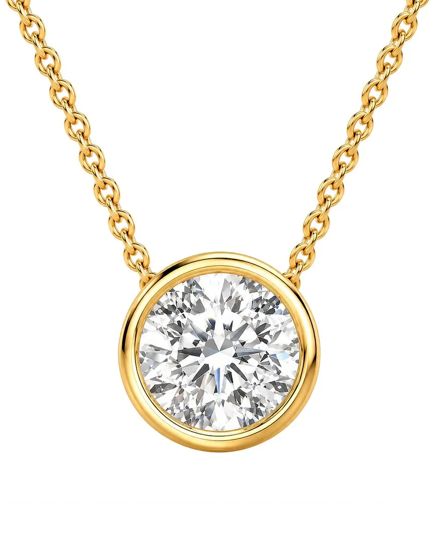 14K 0.57 ct. tw. Lab-Grown Diamond Solitaire Pendant