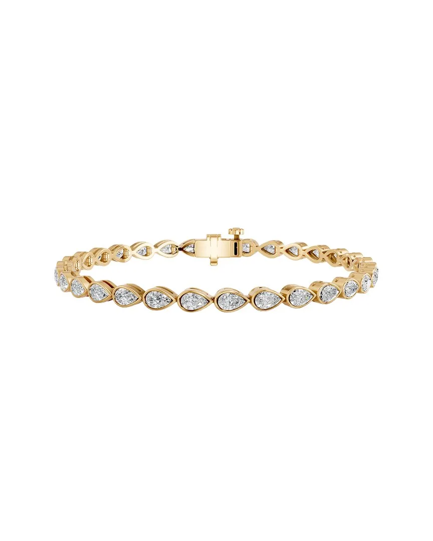 14K 4.52 ct. tw. Lab-Grown Diamond Tennis Bracelet by Elan Jewels