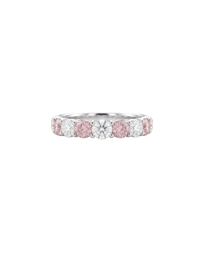 14K 0.92 ct. tw. Lab-Grown Diamond Halfway Band Ring by Elan Jewels