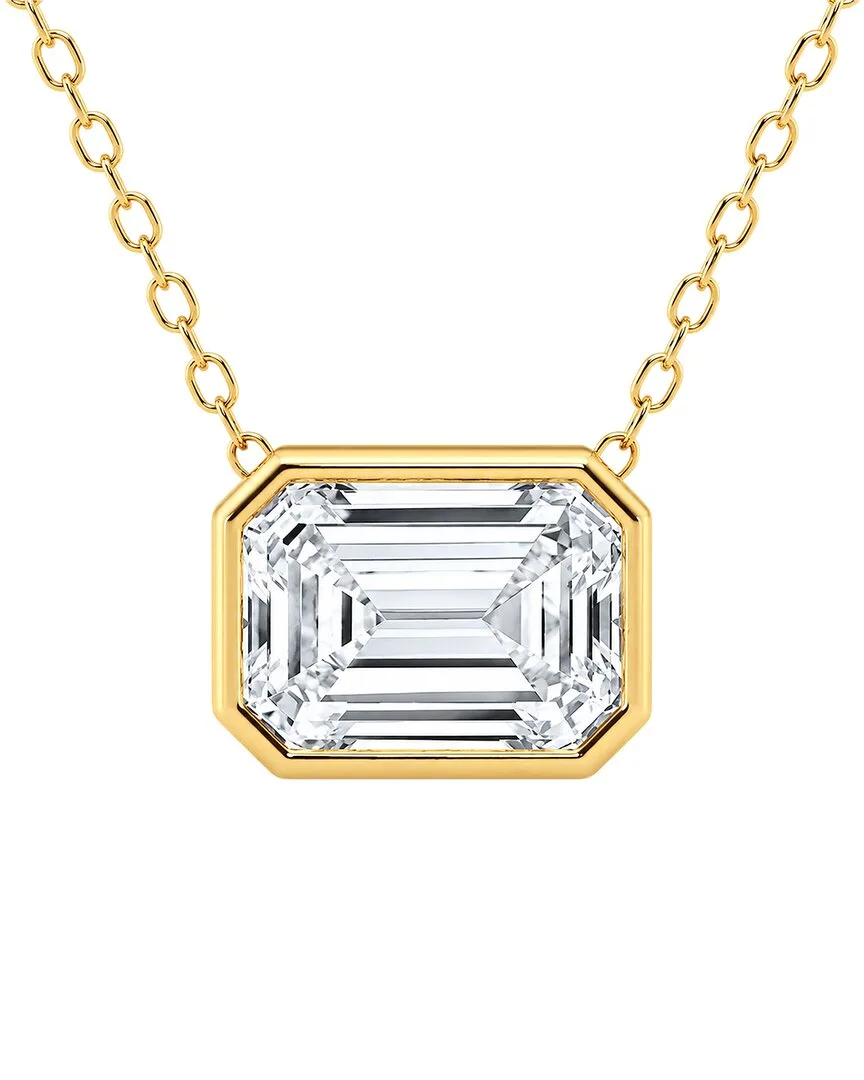 14K 3.10 ct. tw. Lab-Grown Diamond Solitaire Pendant by Elan Jewels
