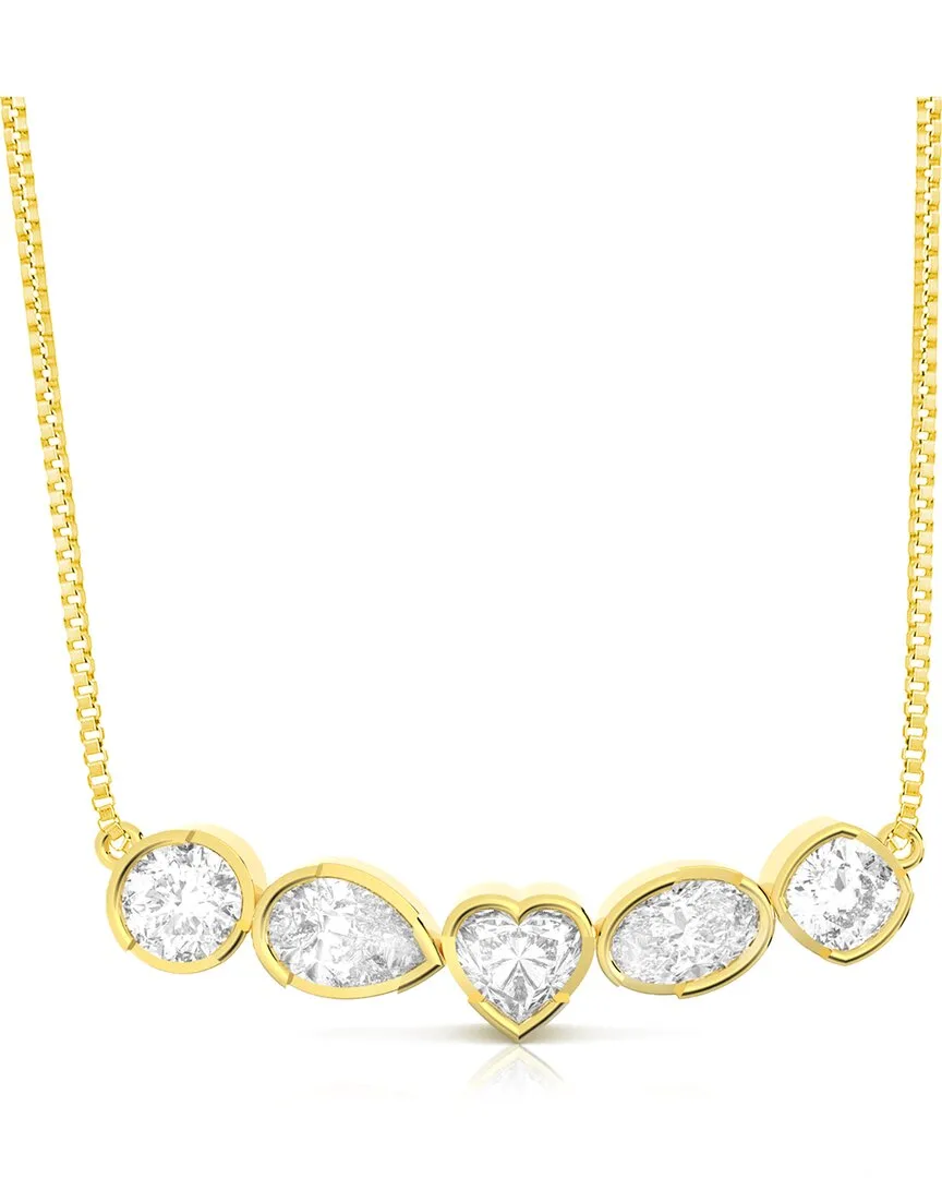 Gold Over Silver 10.00 ct. tw. Lab-Grown Diamond Necklace by Amairah