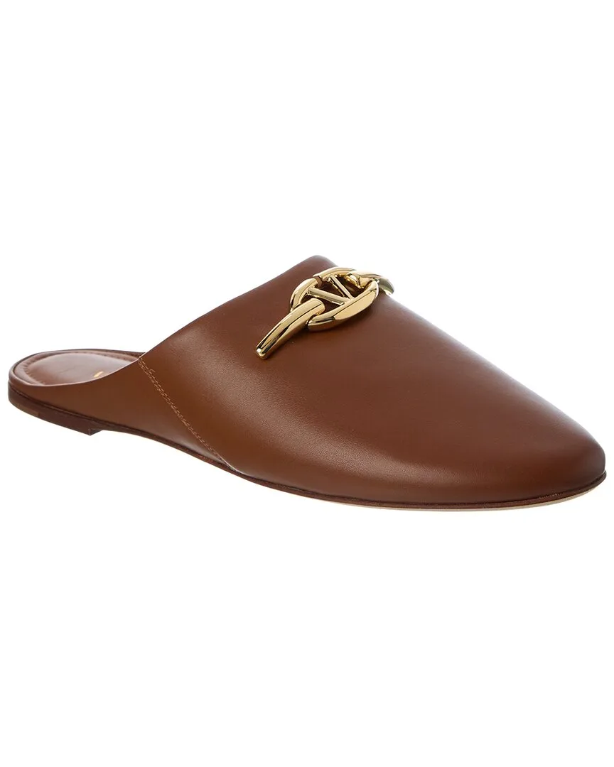 Vlogo Leather Slide by Valentino