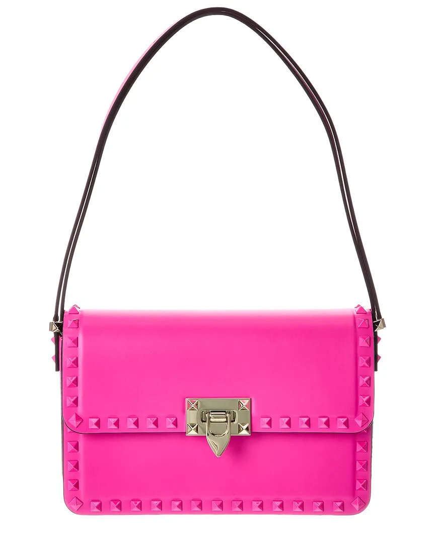 Rockstud Leather Shoulder Bag by Valentino