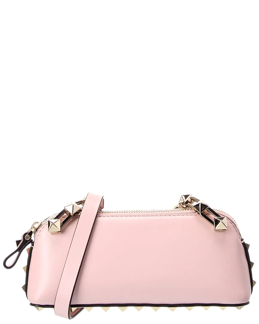 Rockstud Leather Clutch by Valentino