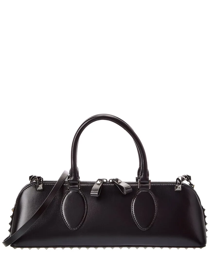 E/W Double Leather Shoulder Bag by Valentino