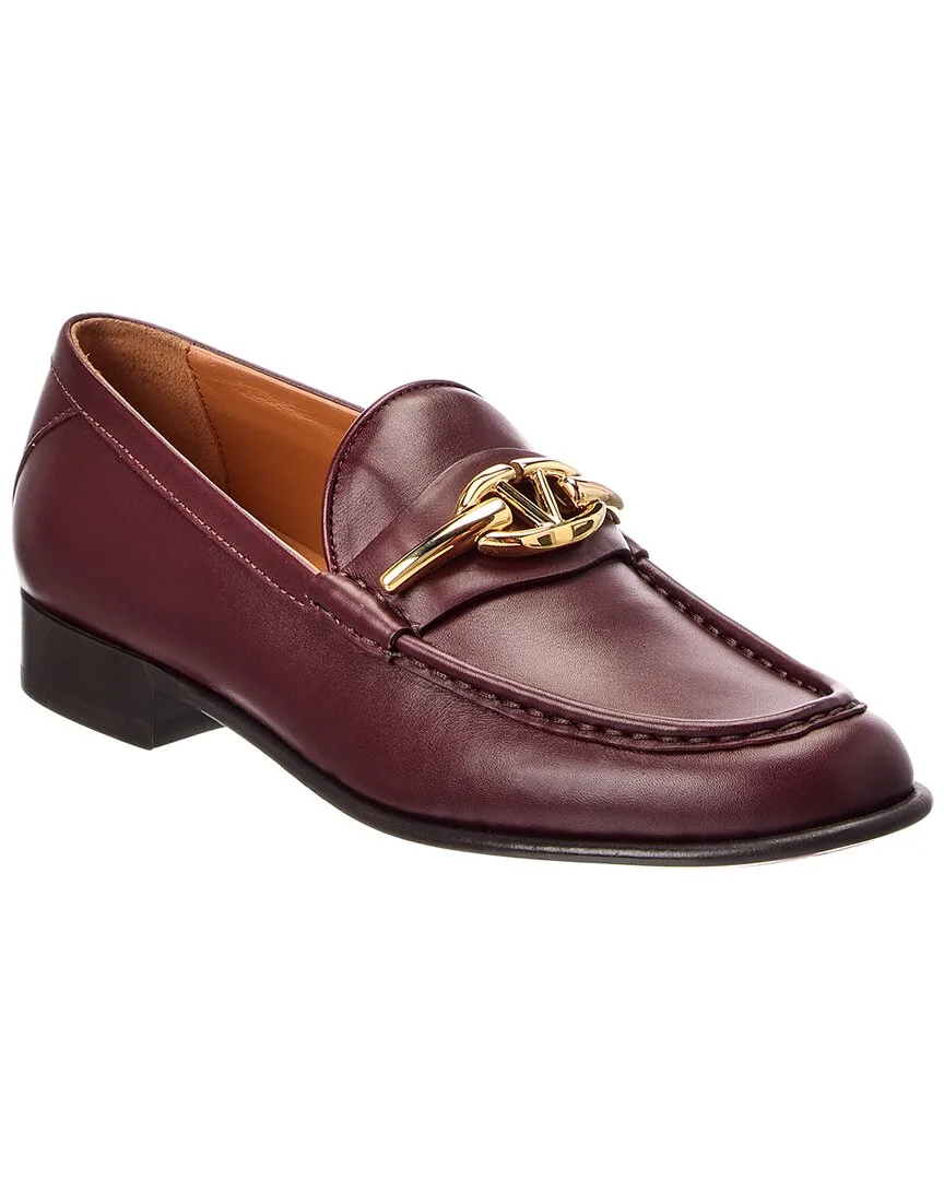 Vlogo Leather Loafer by Valentino