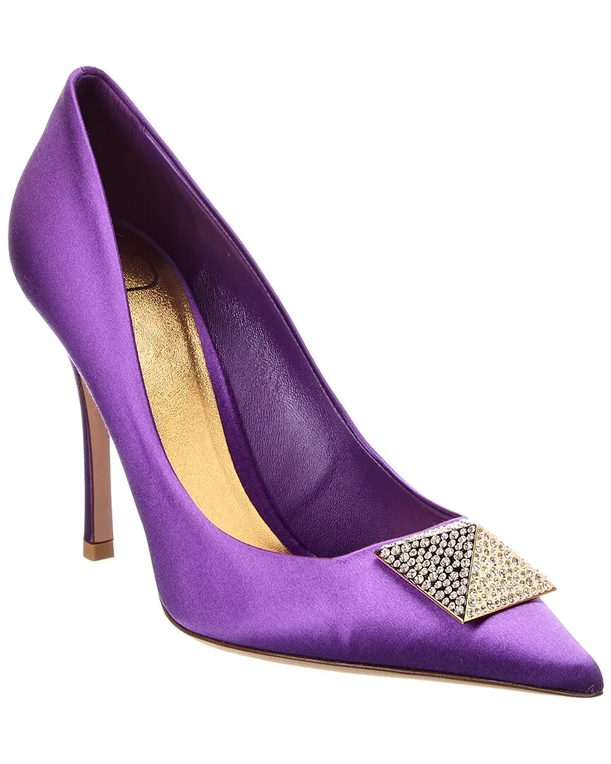 Vlogo Signature Satin Pump by Valentino