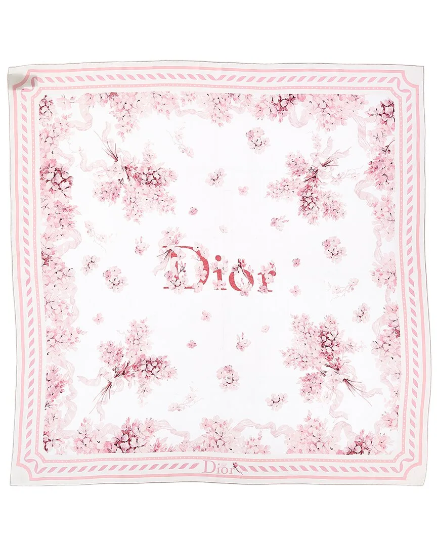 Lilac Silk Scarf by Dior