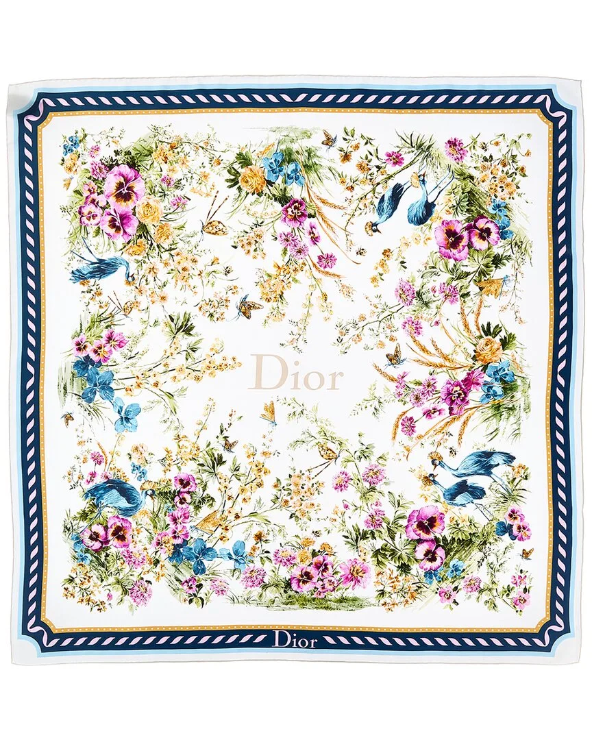 Floral Garden Silk Scarf by Dior