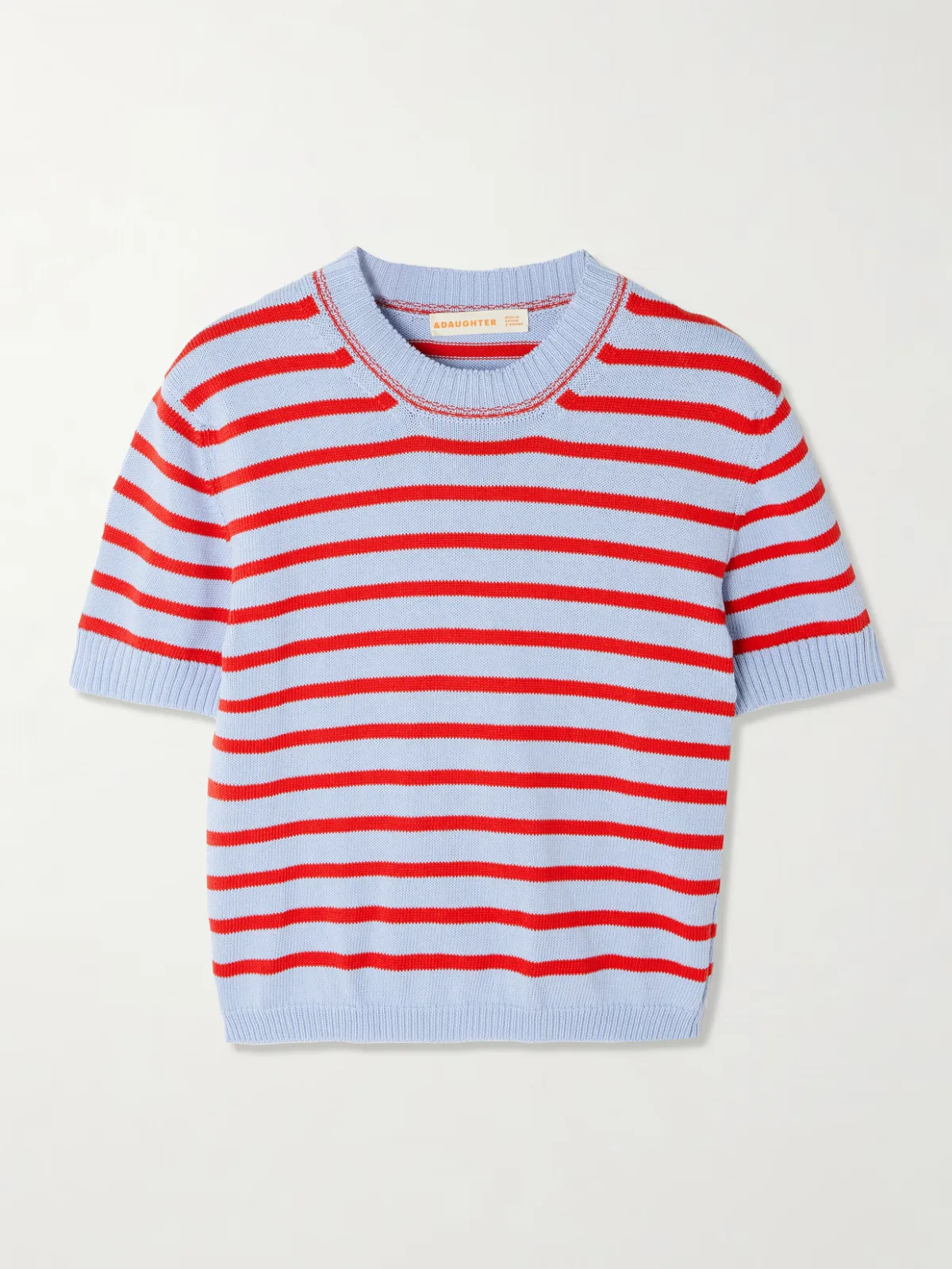 &Daughter - Shona Striped Organic Cotton Top -