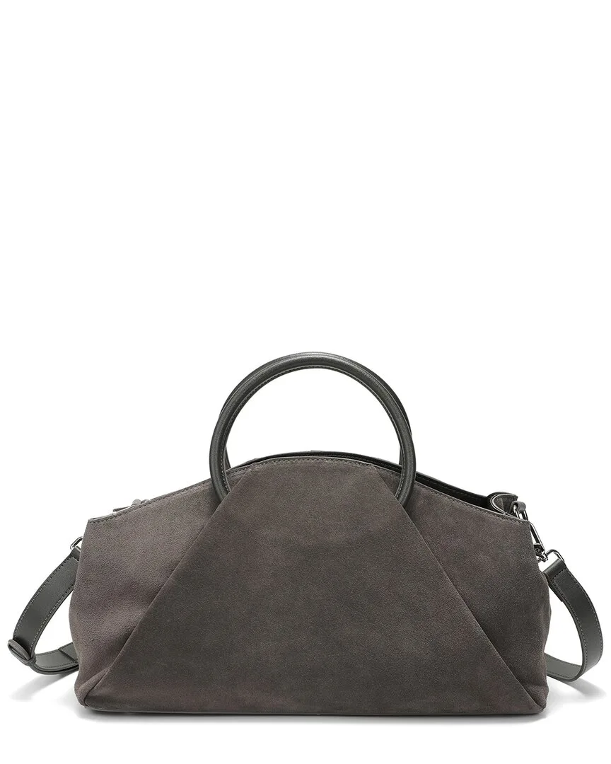 Suede Geometric Satchel by Tiffany & Fred Paris