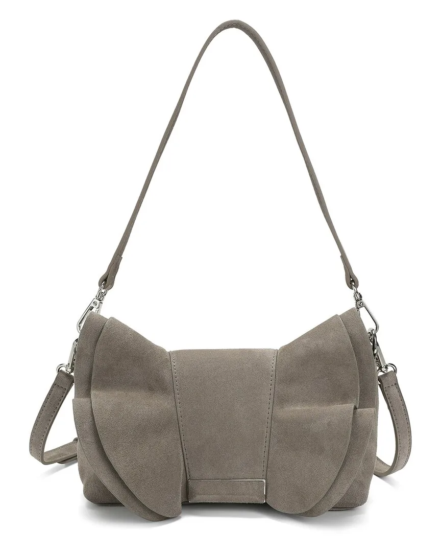 Suede Ruffle Shoulder Bag by Tiffany & Fred Paris
