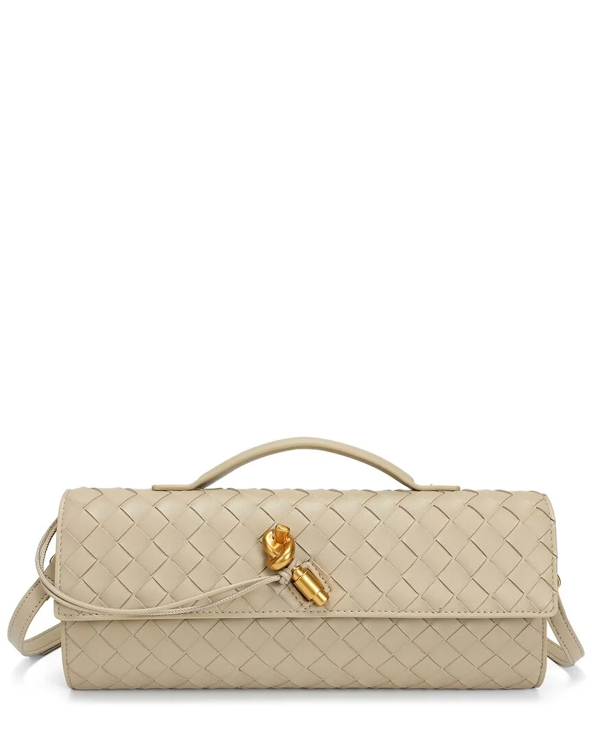 Woven Leather Crossbody by Tiffany & Fred Paris