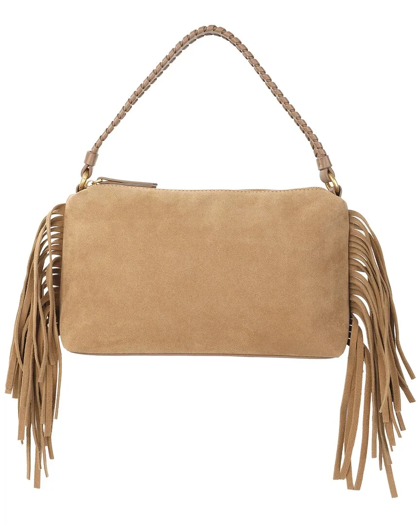 Suede Fringe Shoulder Bag