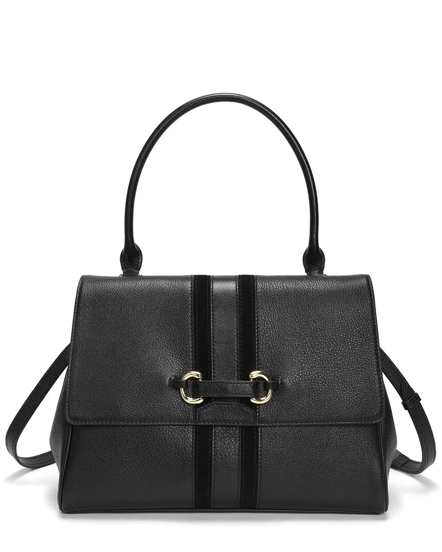 Pebbled Leather Satchel by Tiffany & Fred Paris