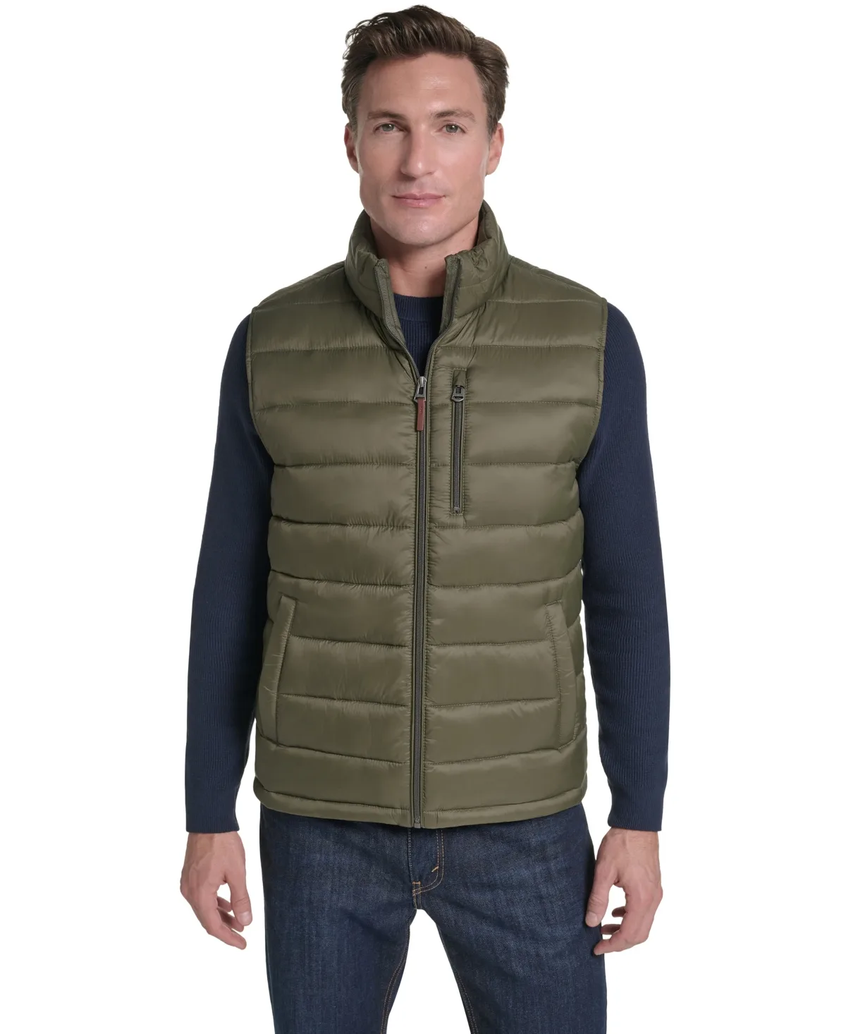 Channel-Quilted Puffer Vest