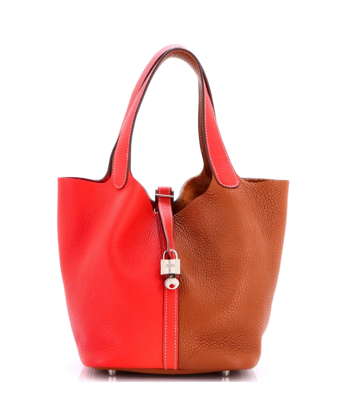 Pre-Owned Hermes mm Picotin Lock Bag Bicolor Clemence