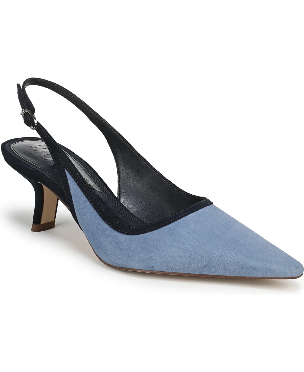 Sam Edelman Bianka Slingback Kitten-Heel Pumps - Suede