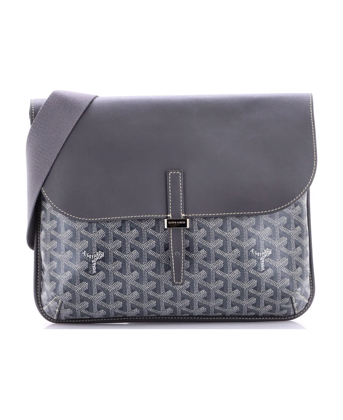 Pre-Owned Goyard Coursier Messenger Bag Coated Canvas and Leather