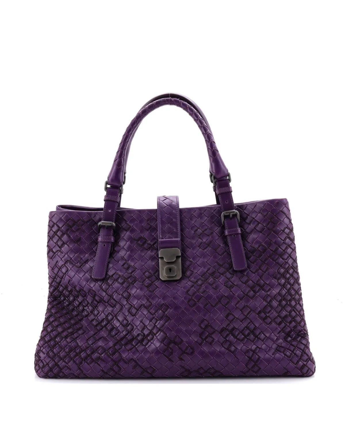 Pre-Owned Bottega Veneta Medium Roma Bag Intrecciato Nappa by Bottega Veneta