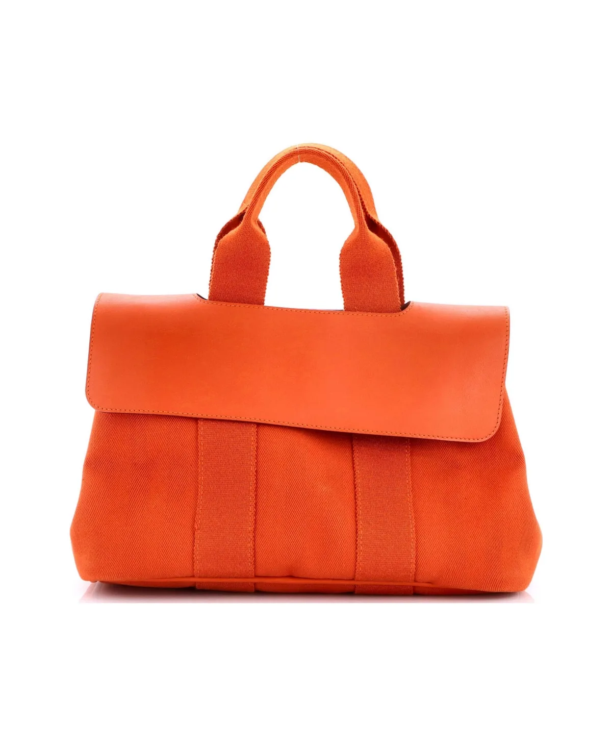 Pre-Owned Hermes Pm Valparaiso Bag Toile and Leather by Hermes