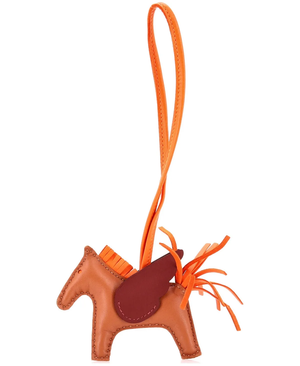 Pre-Owned Hermes Pm Pegase Rodeo Bag Charm Leather