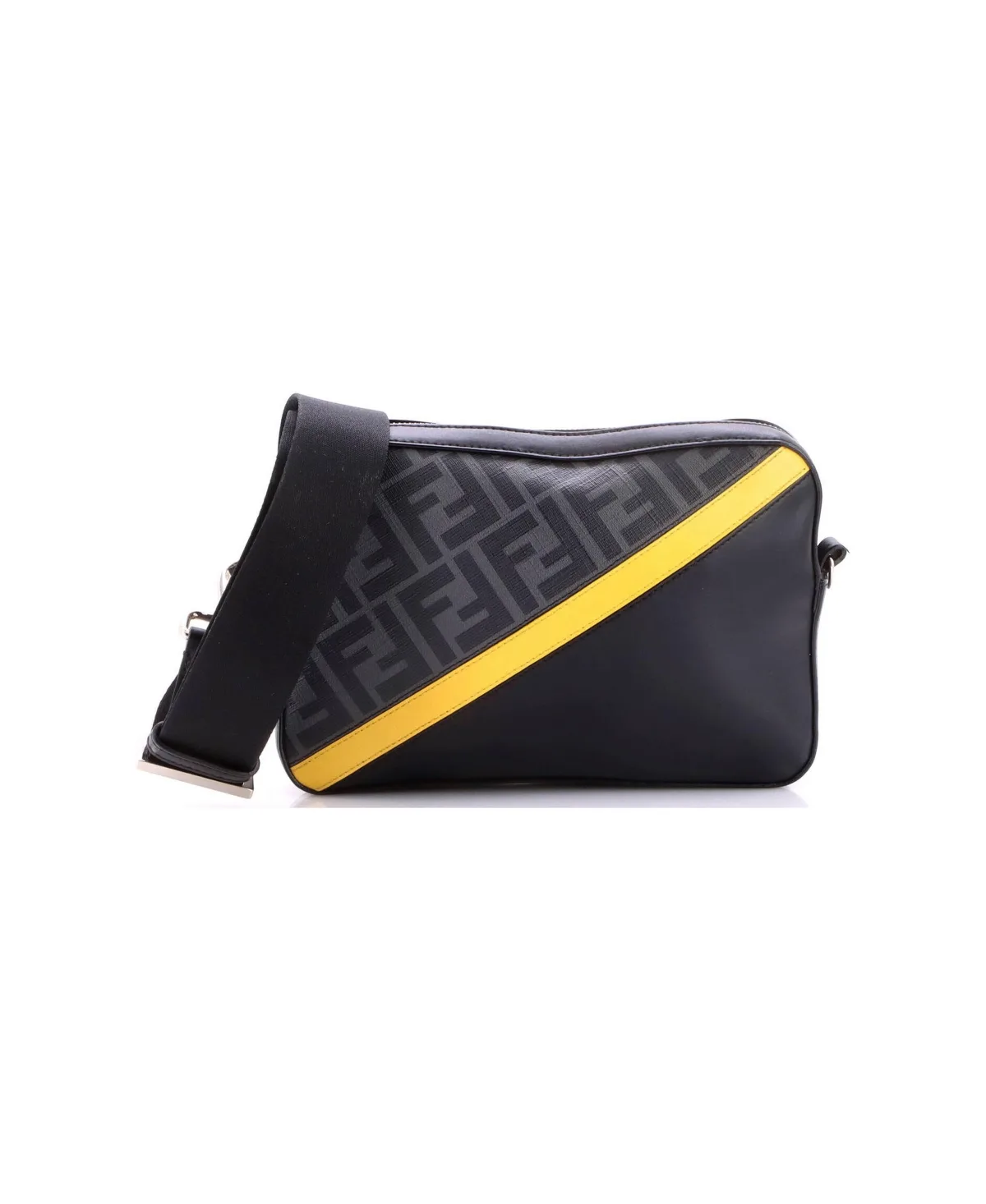 Pre-Owned Fendi Small Camera Case Bag Zucca Coated Canvas and Leather by FENDI