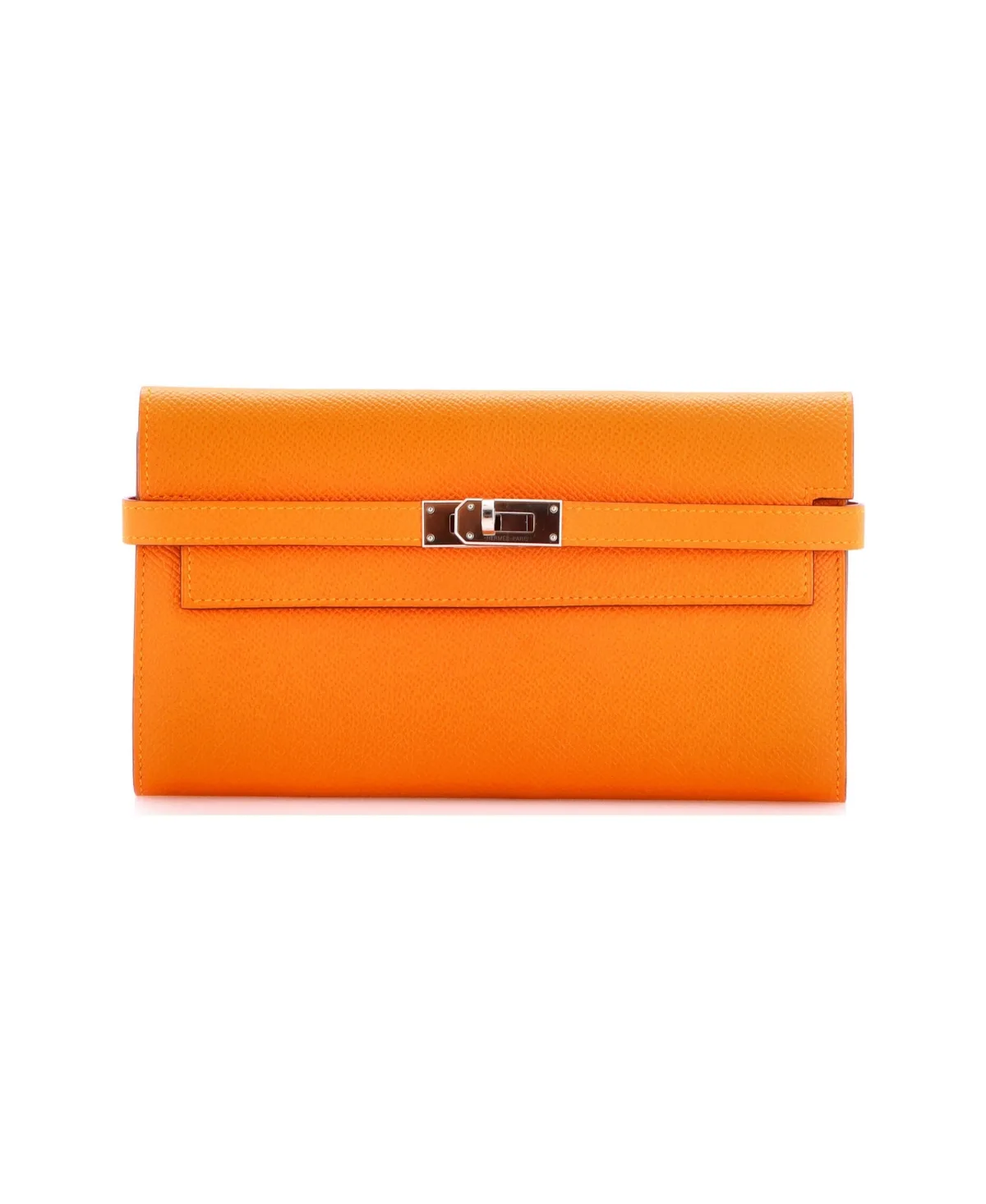 Pre-Owned Long Kelly Verso Epsom Wallet, 7.5 W x 4.5 H x 1 D