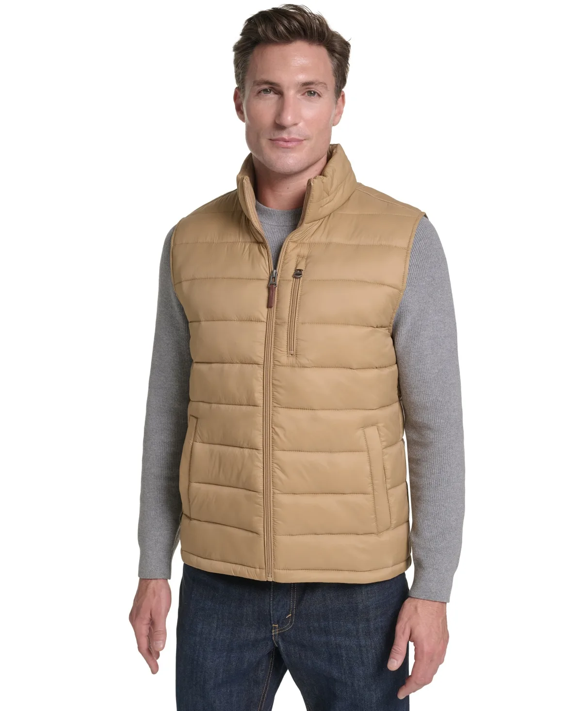 Channel-Quilted Puffer Vest