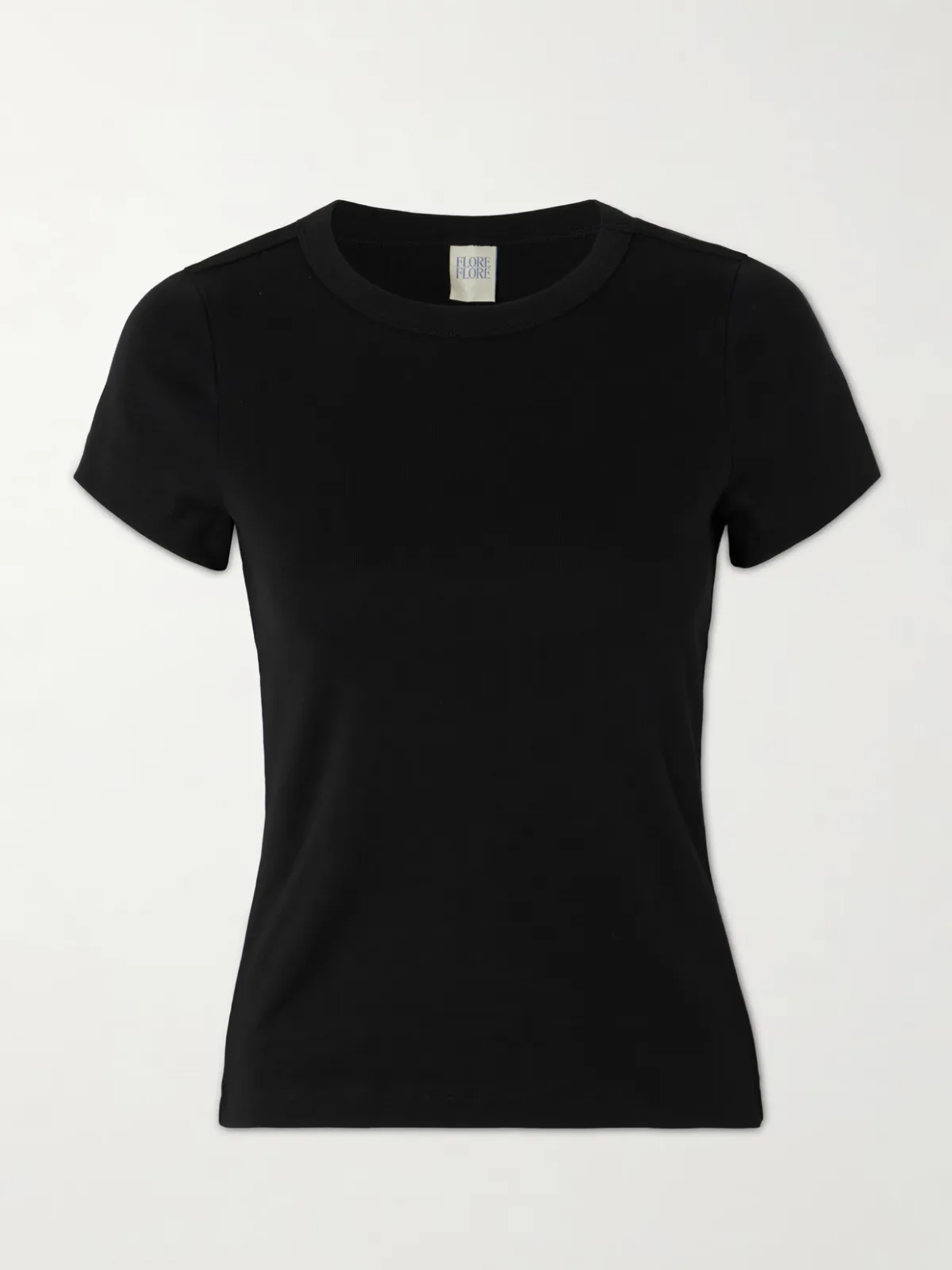 - Car Baby Tee Ribbed Organic Cotton-jersey T-shirt -