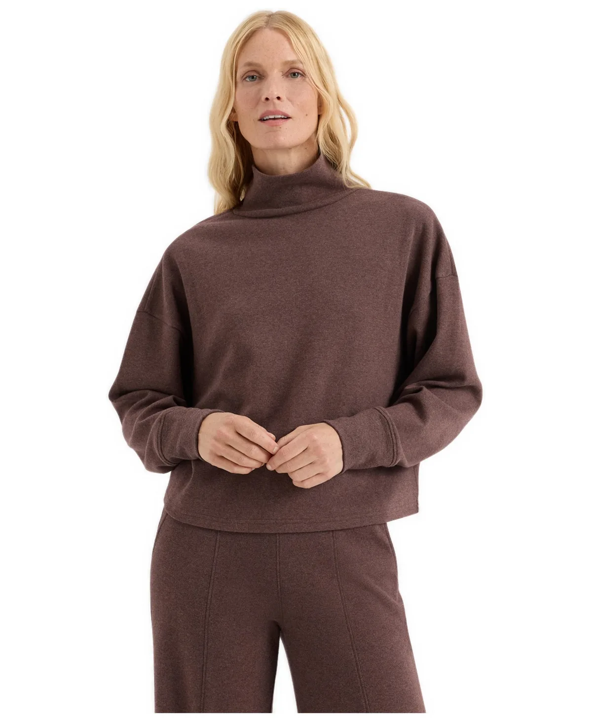 Organic Cotton Roam Funnel Neck Top