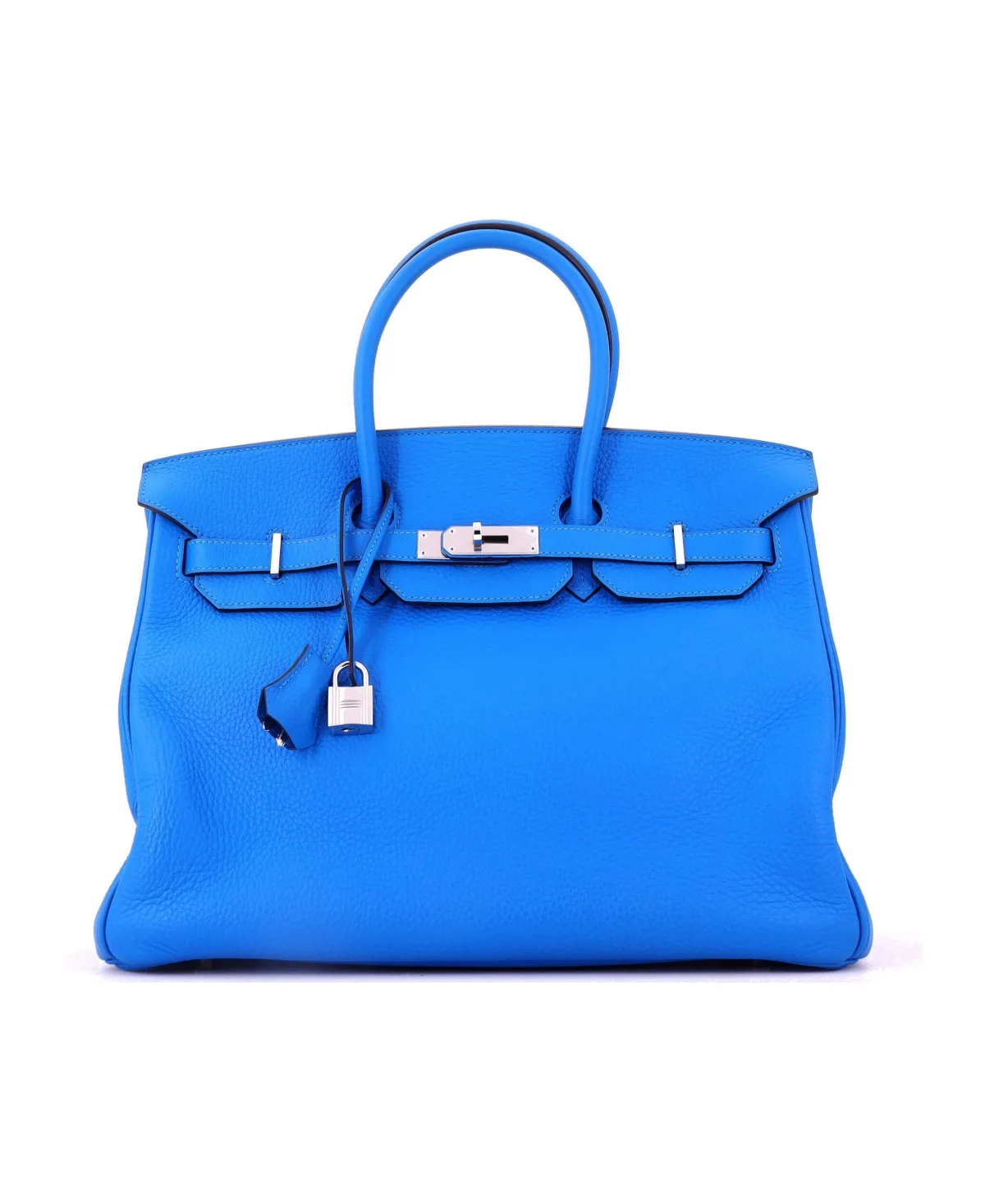 Pre-Owned Hermes Birkin 35 Handbag Clemence with Palladium Hardware