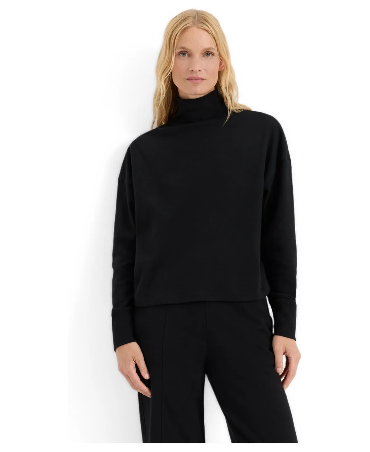 Organic Cotton Roam Funnel Neck Top