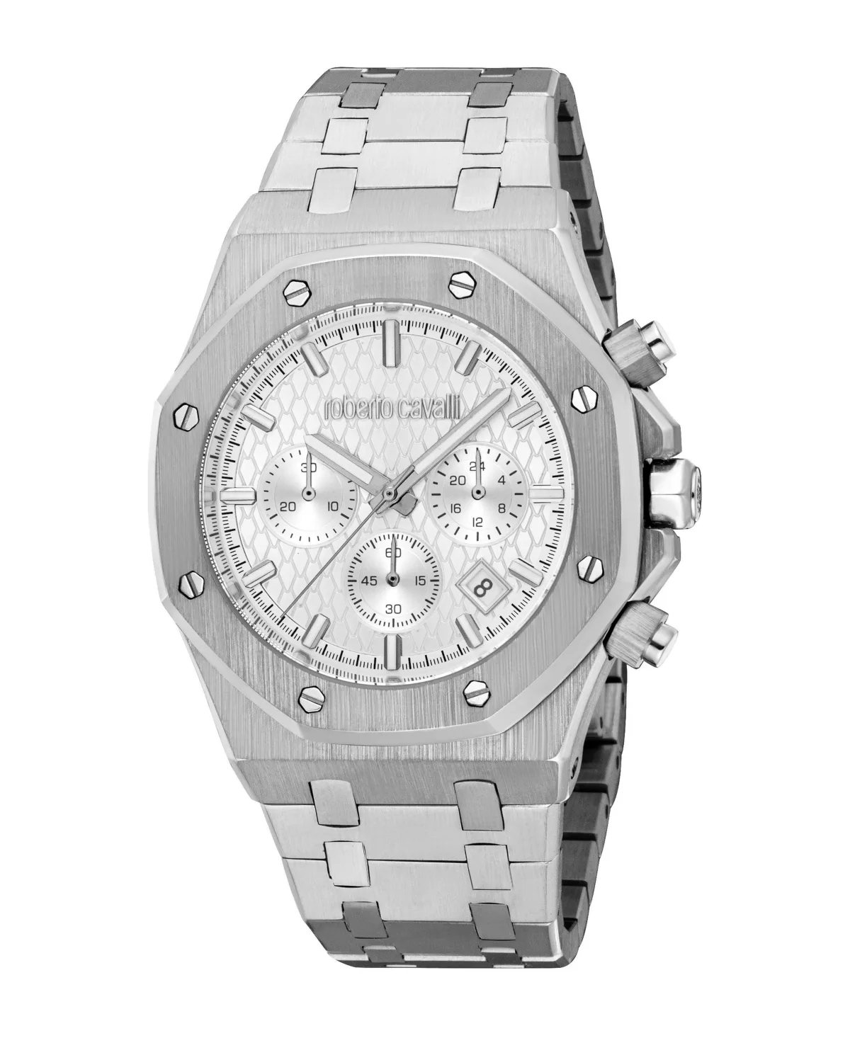 Quartz Chronograph Stainless Steel Bracelet Watch, 42mm by Roberto Cavalli
